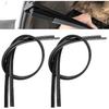 4 PCS Windshield Wiper Blade Refills, 32 Inch Adjustable Windshield Wipers Blade Strips, Flexible Windscreen Boneless Wiper Rubber Strips for Most