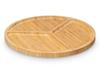 Bamboo Plate with Compartments Diameter
