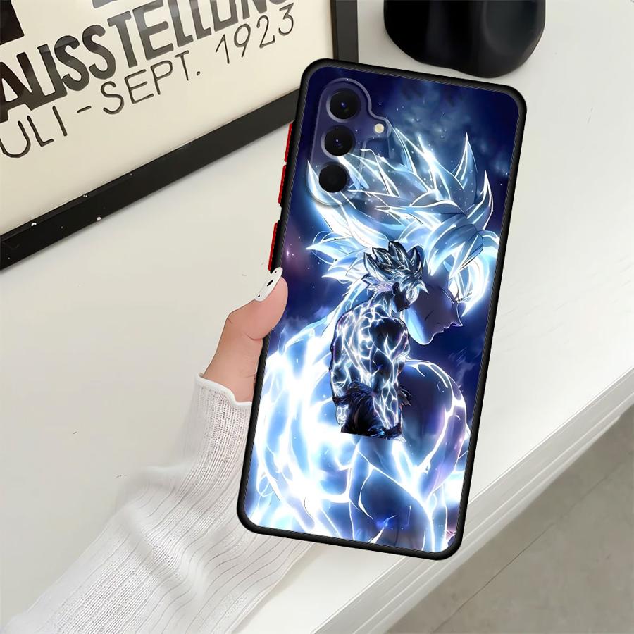 Dragon Ball Advanced Goku Back Phone Cover Case for Samsung Galaxy A25 A26 A35 A36 A73 A22 A54 A52 A56 A34 A53 A24 A21s