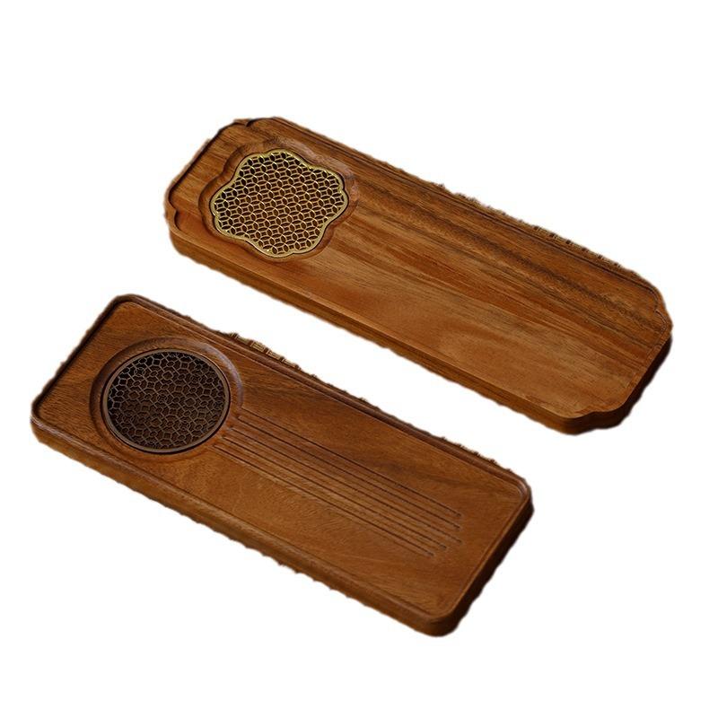 Whole Walnut Drain Type Tea Tray, Su Window, Small Dry Bubble Table, Japanese Style, Simple, Modern, Outdoor