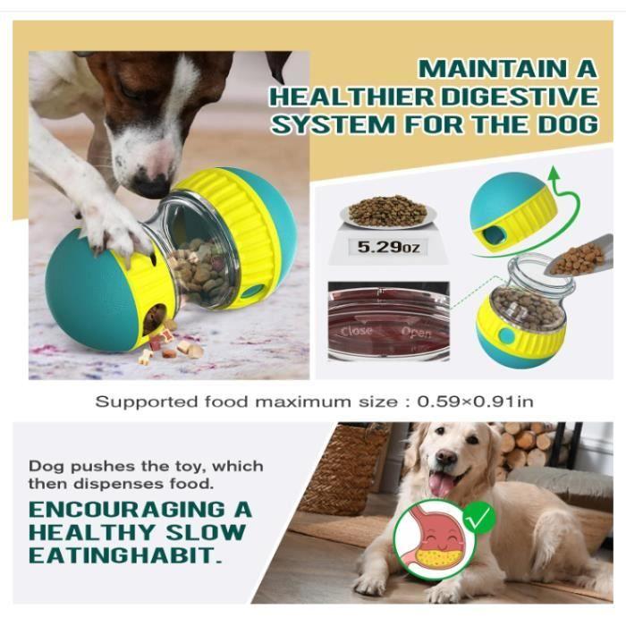 Jouet interactif pour chien indestructible, distributeur de nourriture, friandises, distributeur de nourriture pour chien