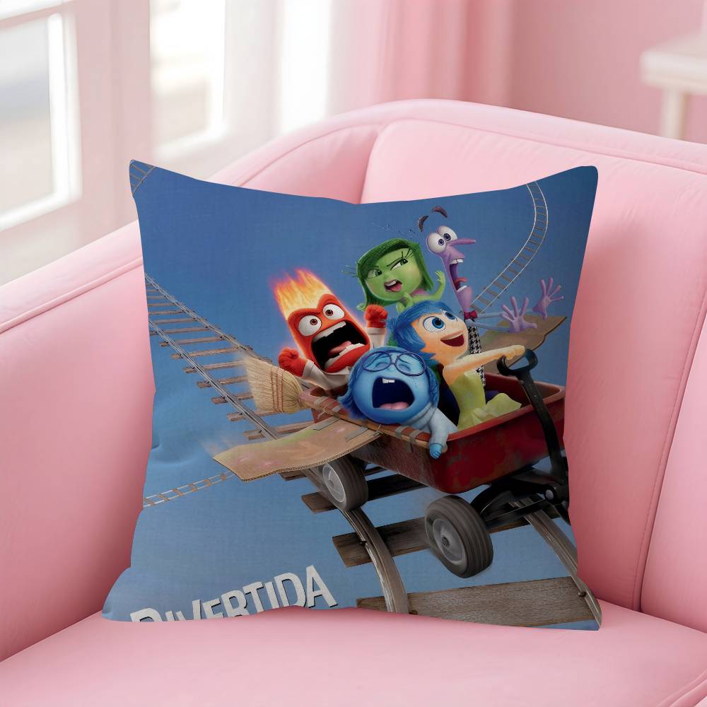Movie Cartoon I-Inside Fun Out Cushion Cover Inches Farmhouse Decor Home Throw Pillow Covers For Couch Decorations