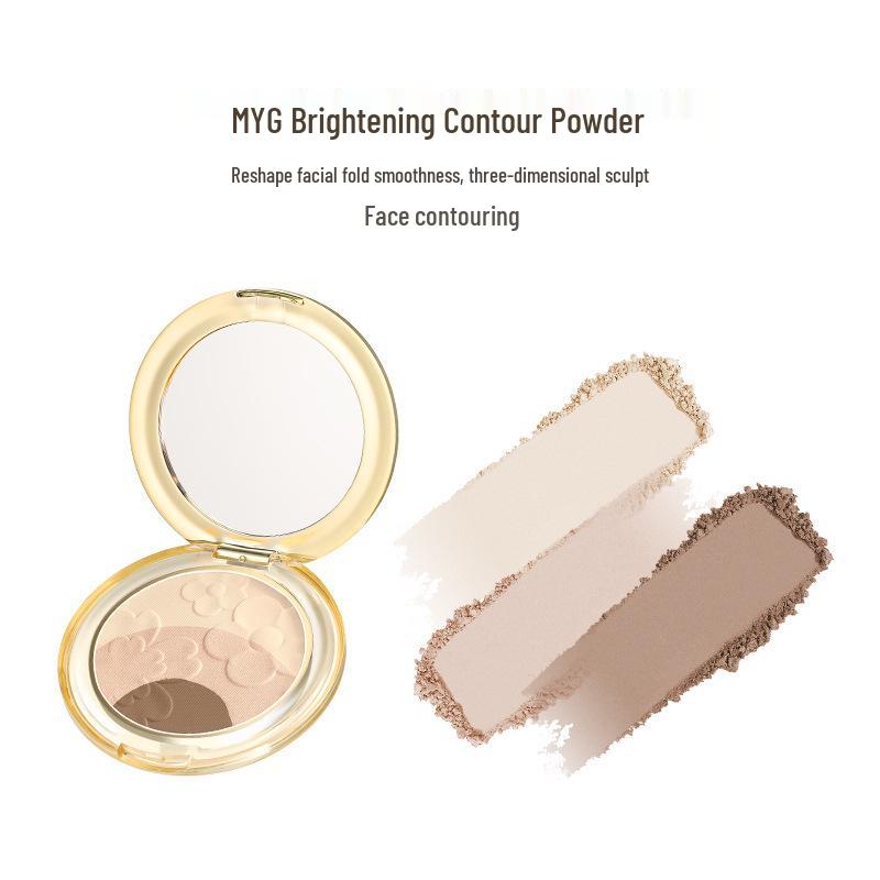 

Gmeiyan Hall Three-Color Contour & Highlight Palette - Brighten, Shadow, Blush, Multi-Use Rouge.