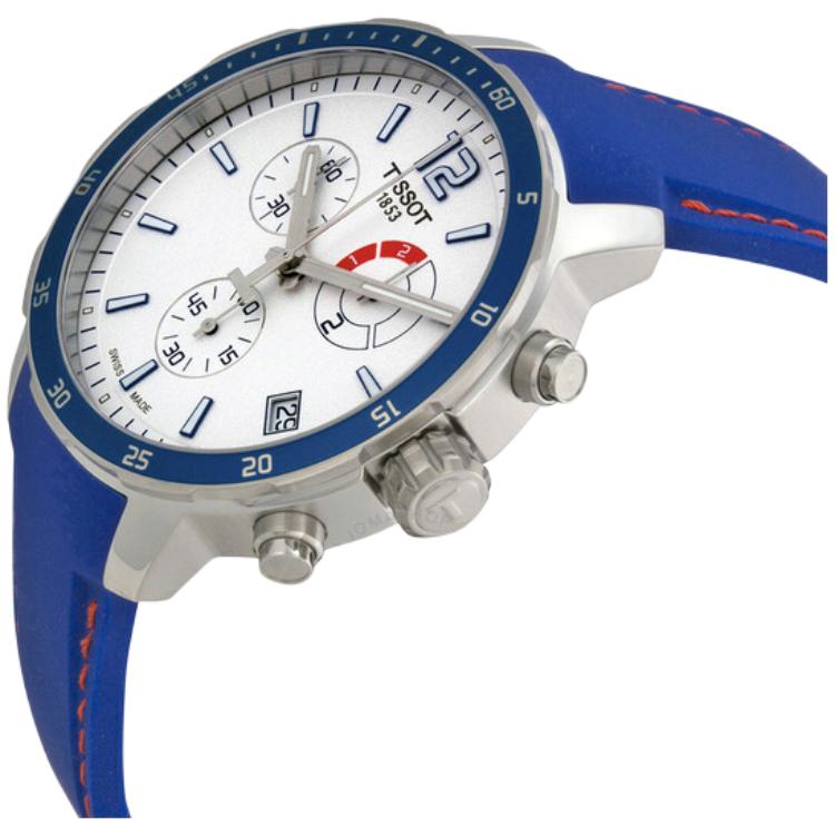 TISSOT Time Jog Collection Quartz Movement Men's Watches Watch 42mm White Dial Stainless Steel Case T095.449.17.037.00