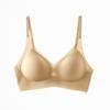 Screw Thread Latex Underwear with Fruit Upper Bracket for Gathering Beauty Back Bra Ultra-thin Breathable Cross Spaghetti Strap Women's Underwear