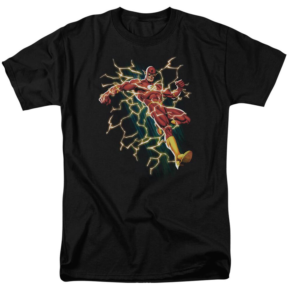 The Flash Symbol Knockout T Shirt Licensed Comic Book Tee Black S