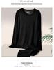 Yuyue Men's Silk Thermal Underwear Set: Spring/Autumn German Cashmere Velvet Top & Pants, Large Size.