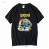 Grinspoon T Shirt Medium long sleeves vintage Washed Soft Comfortable homme graphic fashion Top For Everyday Wear Slightly