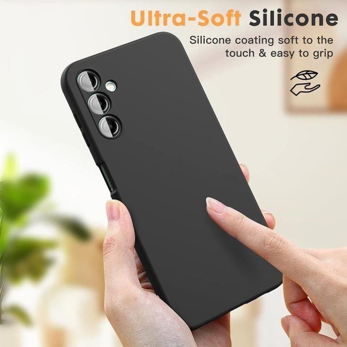 Coque de protection - BOOLING - pour Samsung Galaxy A14 - Silicone Ultra Slim - Noir - Résistant aux rayures
