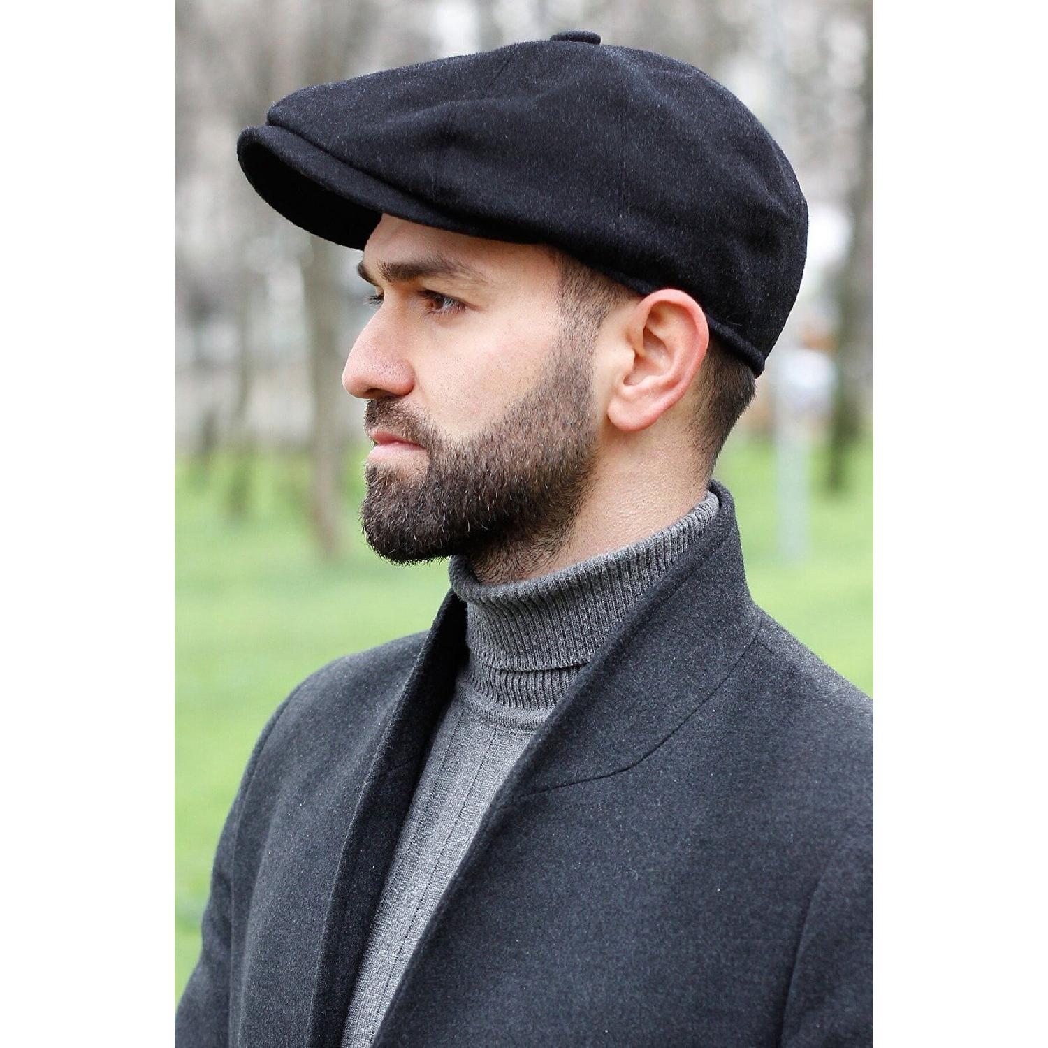 

Peaky Blinders Model Cap Stamp Fabric Black Tek Ebat