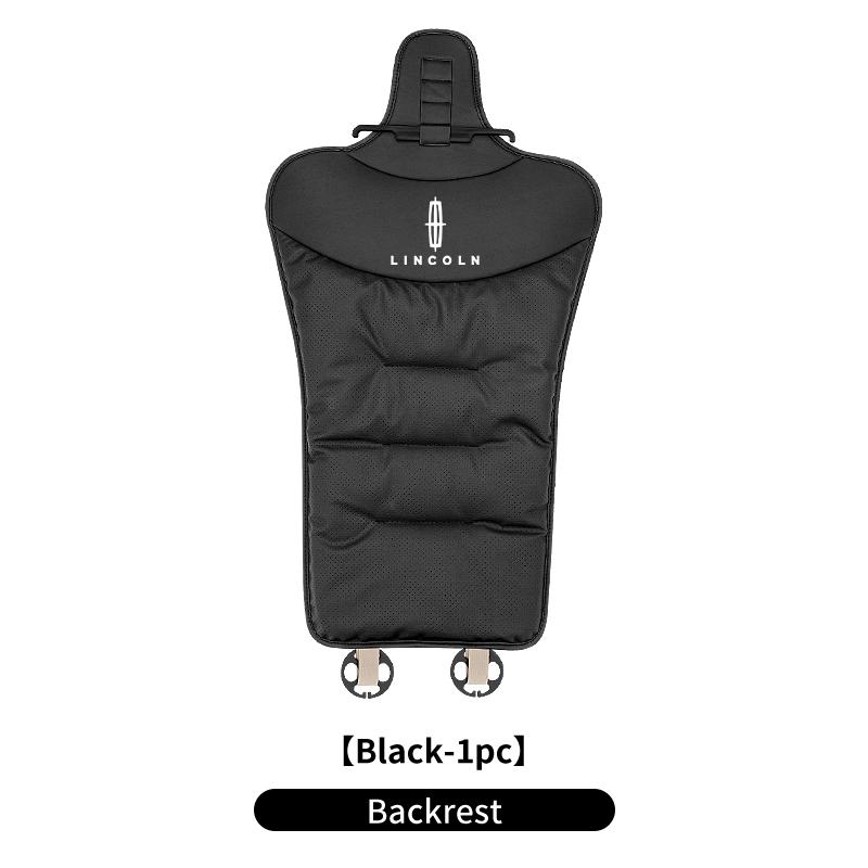 Car Velvet Cushion Leather Backrest Waist Pad Protector Cover Accessories For Lincoln MKZ MKX Aviator Navigator Continental Cors FF2