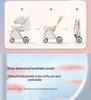 Reversible Baby Stroller: Sit & Lie, Foldable, Lightweight, High Landscape, 0-3 Years, Baby Carriage.