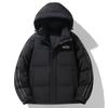 Winter down jacket for men and women, short winter workwear, trendy brand hooded 90 duck down outdoor warm jacket