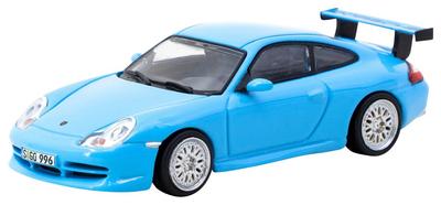 Speedmaster Japan TARMACWORKS Scale Porsche 911 GT3 Light Blue Finished Model 1/64 (type 996) T64G-069-BL