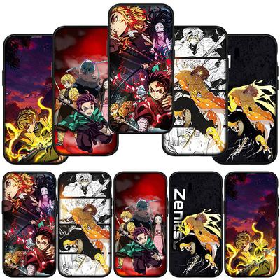 Phone Case for Samsung Galaxy S25 S24 S23 iPhone 16 15 Xiaomi Redmi Note 14 13 12 16E 11 Pro Max OPPO Moto Huawei Demon Slayer Agatsuma Zenitsu Cover