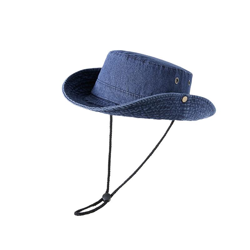 Ретро вымытая широкополая панама M (56-58cm)