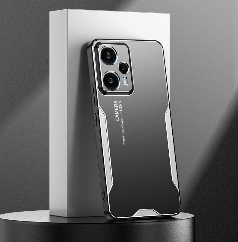For Redmi 13 4G Case Metal Aluminum Protecting Lens Frost Prevent Fingerprints Metal+TPU Cover For Xiaomi Redmi 13 4g
