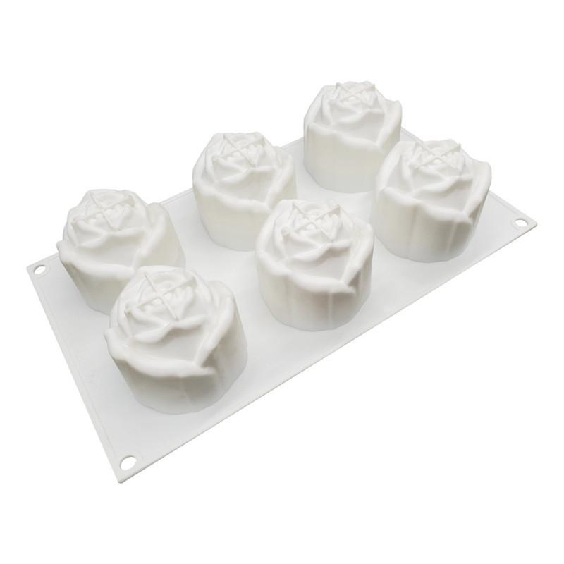 Valentine's Day Even Rose Silicone Mould Whiskey Ice Ball Mould Handmade Candle Soap Mold