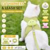 Anti-Zieh-Design Katzenleinen-Set Weich gepolstertes Geschirr-Set Langlebiges Katzengeschirr-Set Für Katzen