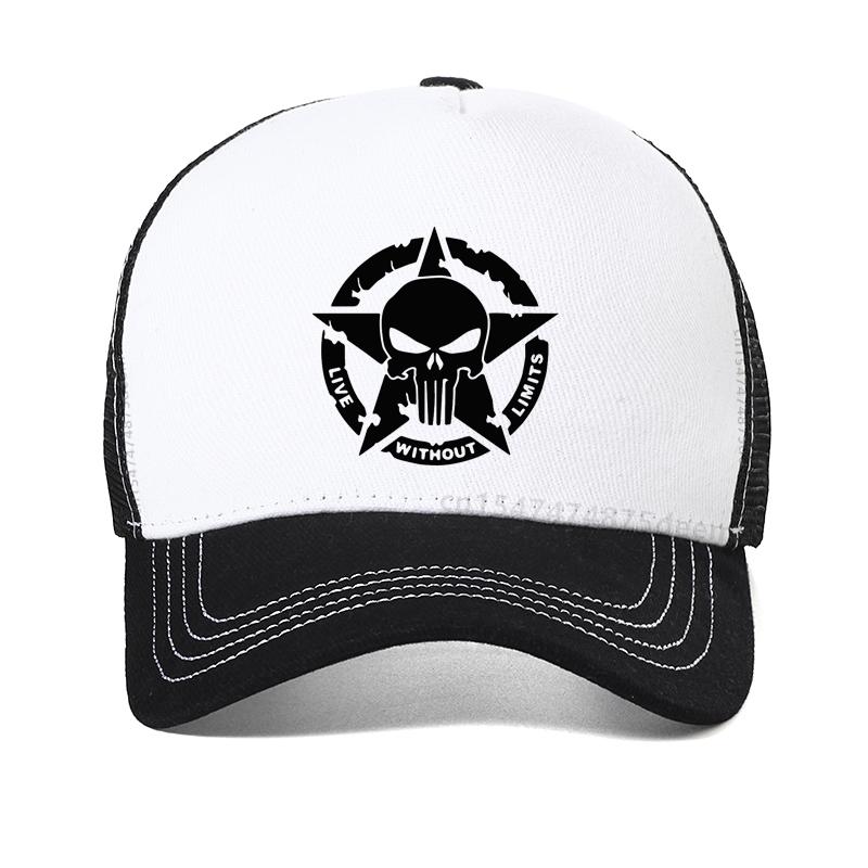 New Mesh breathable hat men Punisher Baseball Cap outdoor Fishing Caps Men Outdoor Oscar Mike Freedom Edition Army Casquette Hat