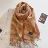 Autumn and Winter New Imitation Cashmere Plaid Scarf Women's Daily Couple Thickened Warm Scarf Shawl