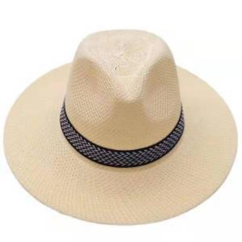 Middle-aged Hats Men's Summer Shading Straw Hats Middle-aged Men's Top Hats Sunscreen Hats Elderly Men's Sun Hats Dad's Cool Hats