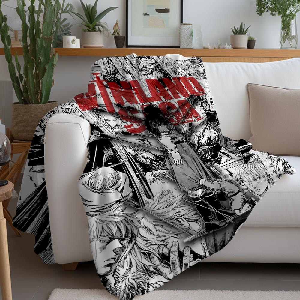 Vinland Saga Anime Comics Blanket Design Lightweight For Dorms, Naps, Living Room, Office,Sofa,All-Season