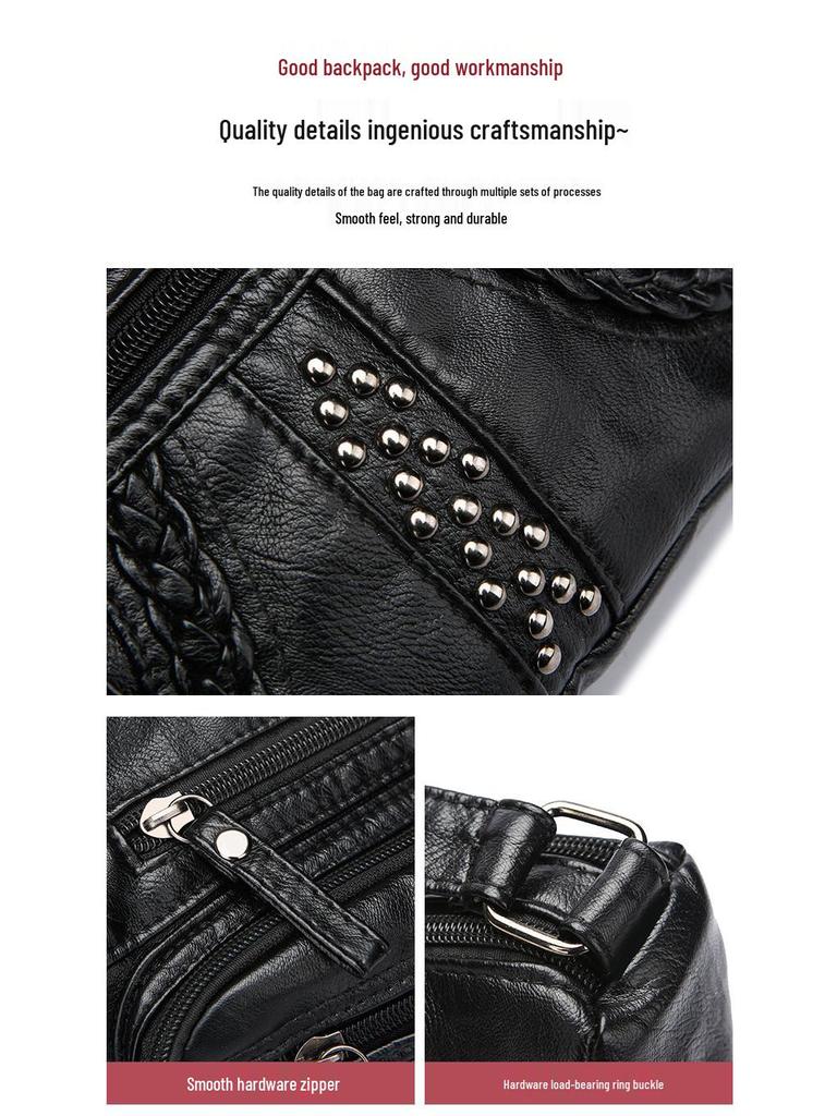 Women's Soft Multi-Compartment Crossbody Bag - Versatile, Casual, Large Capacity