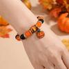 Colorful Beads Halloween Crystal Bracelet Spooky Ghost Bat Charm Bracelet  Gift