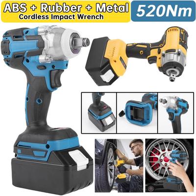 For 21V Makita Battery 520Nm Cordless Impact Wrench W/ Battery and Charge Brushless Electric Wrench Hand Drill Socket Power Tool