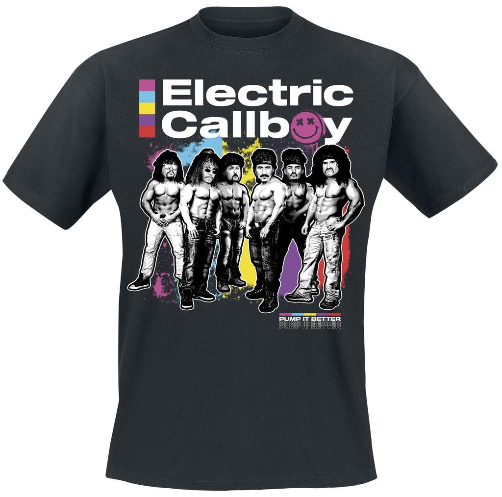 Vzácné Electric Callboy Bavlněné Kapelové Tričko Unisex Letní Krátký Rukáv Módní Značka Tričko Luxusní Ležérní Vintage