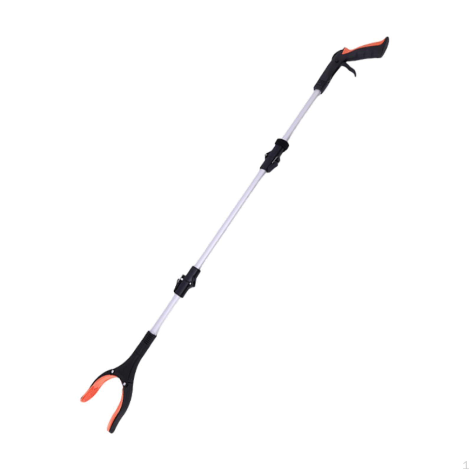 

Компактный инструмент для сбора мусора с эргономичной рукояткой для пожилых людей и использования на открытом воздухе оранжевый