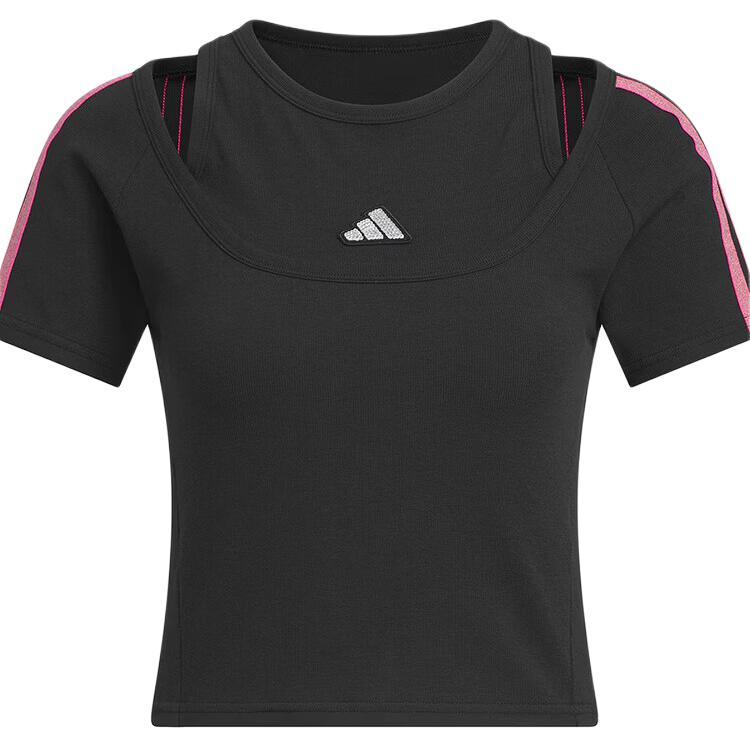 

Adidas Sports Casual Round Neck Short Sleeve T-Shirt Women tops KS2890 S