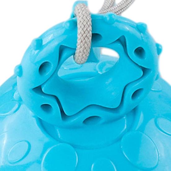 Dog Suction Cup Teething Toy with Treat Dispenser TPR Chew Ball for Small Medium