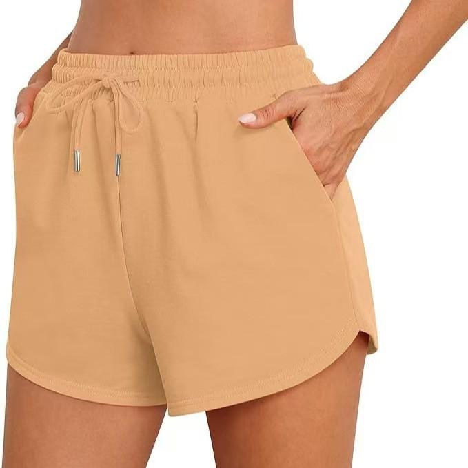 

2026 Summer Elegant Women s Patchwork Polyester Capri Pants with Elastic Waist & Pockets 2XL хакі