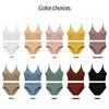 TERMEZY Women Seamless Bra Set Sexy Low Waist Briefs Wire Free Bralette Cotton Fitness Underwear Suit