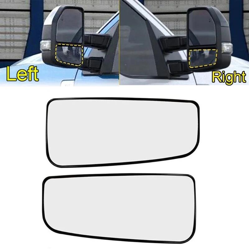 Compatible for F150 F250 F350 Rear View Reflector Glass Lens Wide Angles with Heating Anti Glare Waterproof Accessories