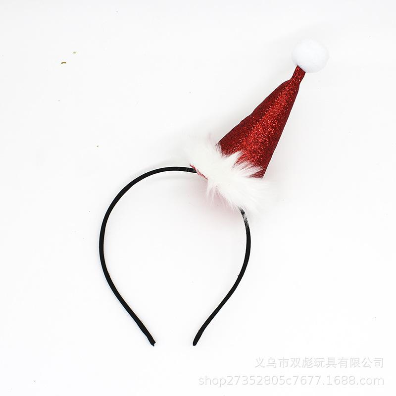 

Korean Style Kids Christmas Cartoon Hat Hair Clip & Headband красный