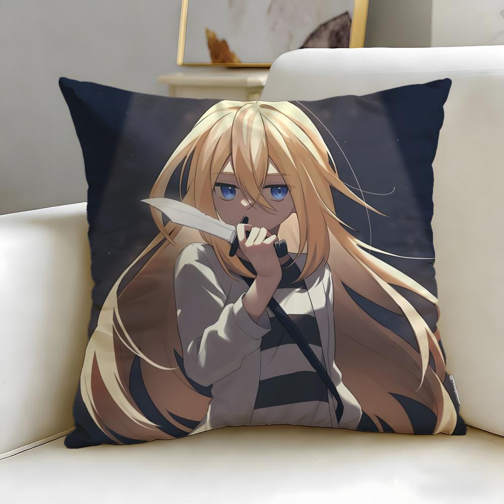 Beliebte Anime Angels Of Death Kissenbezug Weich & Leicht zu Waschen – Vielseitig für Sofa, Bett, Reisen und Büro