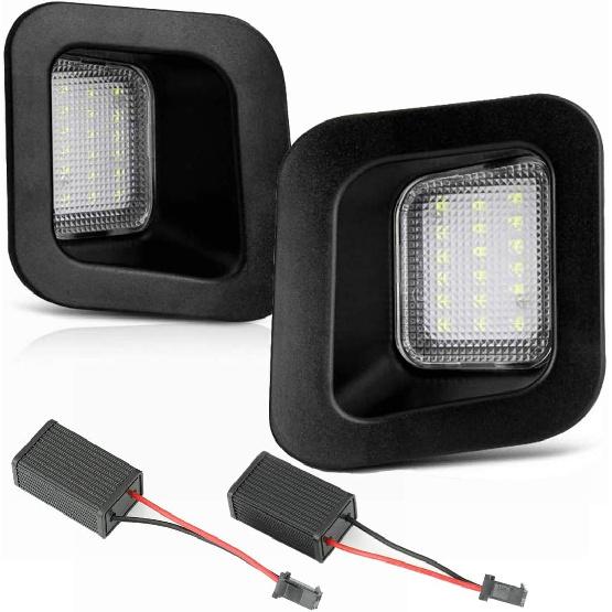 Yankok LED License Plate Lights Compatible with [Dodge Ram 1500 2500 3500 2002-2018] [Ram 1500 2500 3500 2010-2018 & 2019 1500 Classic] 18 SMD LED белый