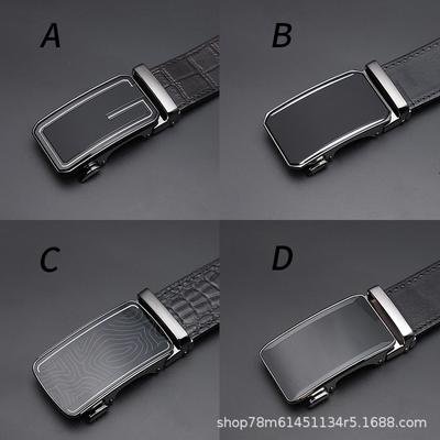 Gürtel Knopfkopf Herren Automatische Schnalle Filmlegierung Gürtel Knopfkopf Business Casual Kartenfach Gürtelclip 3,5 cm