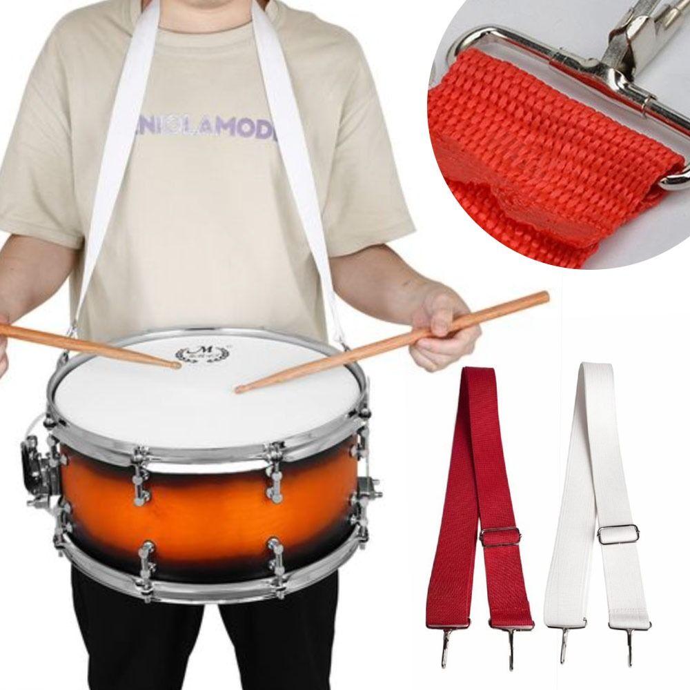 Adjustable Snare Drum Straps with Metal Hook Small Drum Strap Performance Sling  for School Band