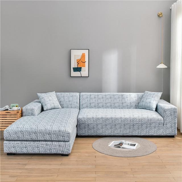 Elastic Slipcover Sofa Cover For Living Room All -Inclusive Slip -Resistant Sectional Corner Couch Cover Sofa Towel 1 2 3 4 -Seater for Home