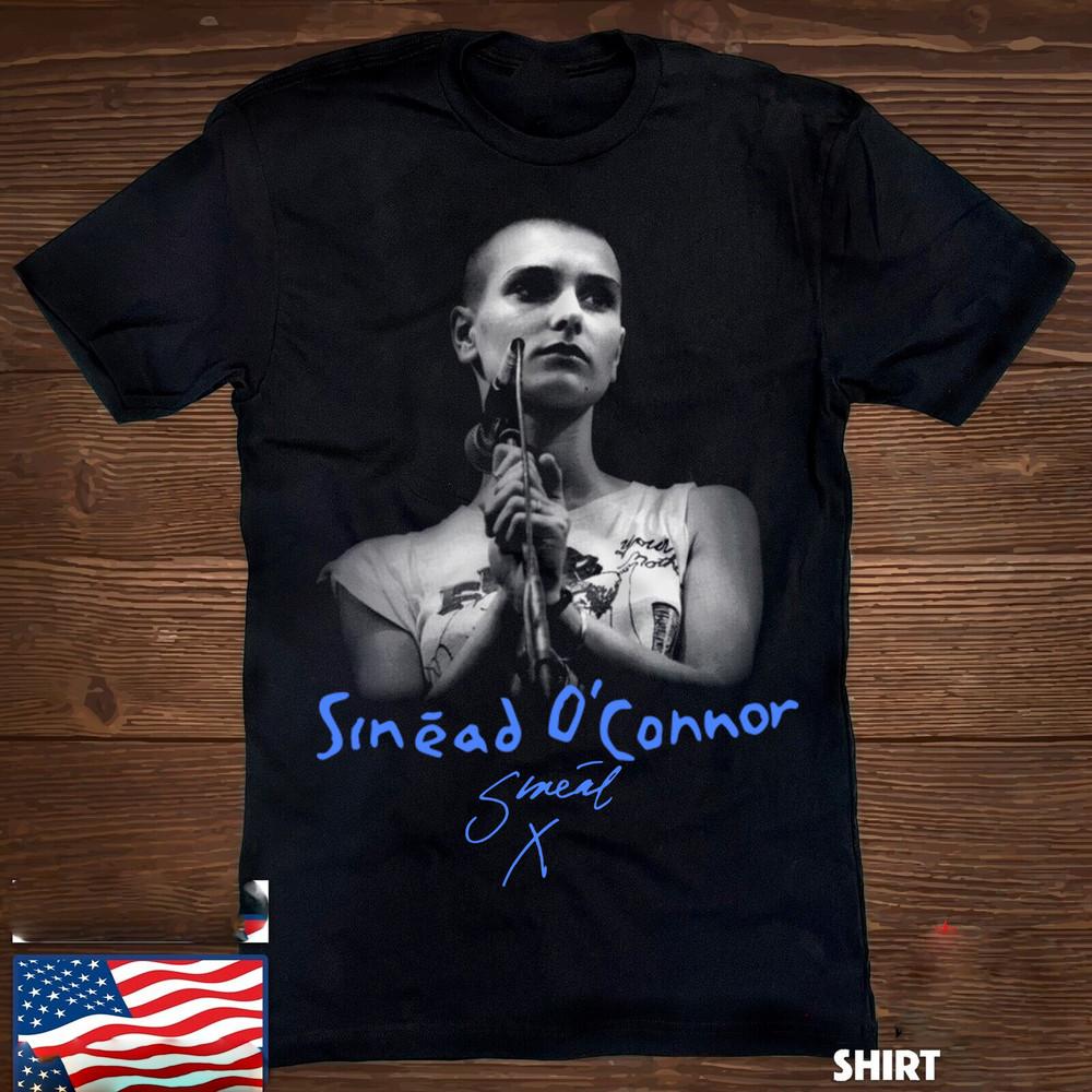 

CONCERT Tour Sinéad O Connor signature Black S-5XL CG576Model Unisex T-Shirt M