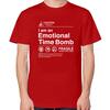 I Am An Emotional Time Bomb Funny Graphic T Shirts Summer Tops Tshirt New Arrival Goods Short Sleeve Tee Cotton Print T Shirt