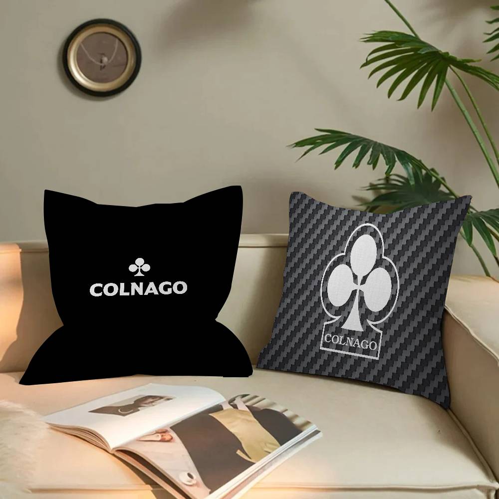 Colnago Logo Pillow Anime Pillow Sofa Bed Head Pillow Cover Cushion Cover 45X45 Cm Fashion