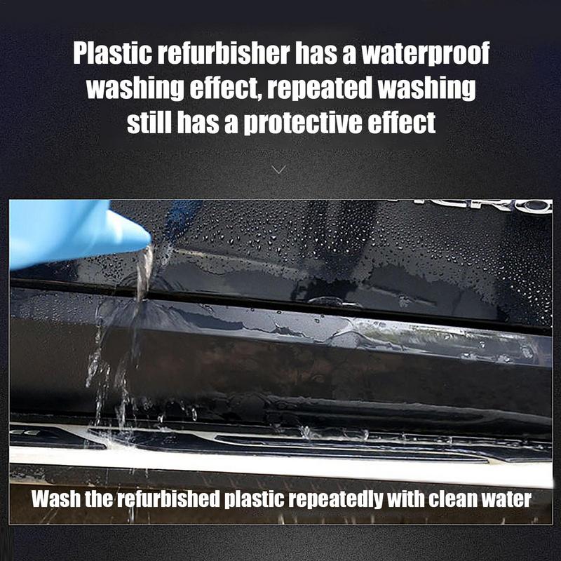 30 ml Runderneuerungsmittel für Kunststoffteile im Innenraum, Kristallbeschichtungswachs, erneuerter Kunststoff, Wiederherstellung, lang anhaltende flüssige Autopflege
