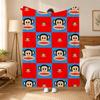 Julius the Monkey Character Throw 240g flannel blanket, suitable for sofas, beds, offices,  exquisite gift blankets