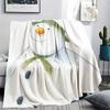 1PC The Snowman Print Flannel Blanket, High quality All Seasons, Home Decor, Warmth and Comfort, Perfect for Christmas Gifts