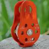 26KN Aluminium Alloy Heavy Duty Single Swivel Rope Pulley Block for 12mm Rope Climbing